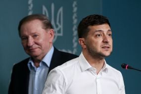 Leonid Kuchma and Volodymyr Zelensky