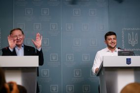 Leonid Kuchma and Volodymyr Zelensky