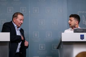 Leonid Kuchma and Volodymyr Zelensky