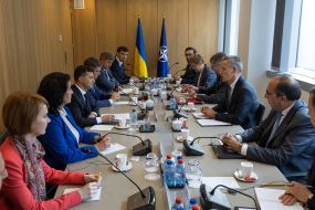 Vladimir Zelensky and Jens Stoltenberg