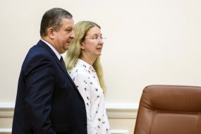 AndriŃ Reva and Ulyana Suprun
