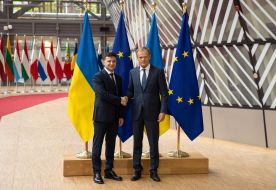 Vladimir Zelensky and Donald Tusk