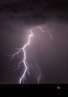 Lightning in the sky