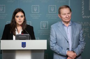 Leonid Kuchma and Yuliya Mendel