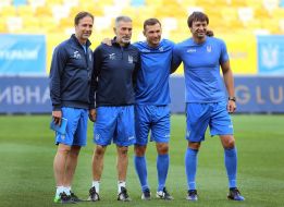 Andrea Maldera, Mauro Tassotti, Andrei Shevchenko and Alexander Shovkovsky