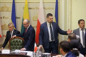 Викторас Пранцкетис и Андрей Парубий