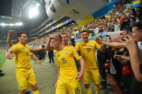 Players of the national team of Ukraine