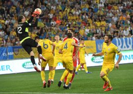 The game moment of the match