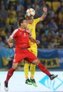 The game moment of the match