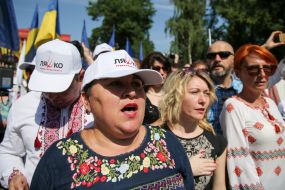 Participants of the Congress of the Radical Party Oleg Lyashko