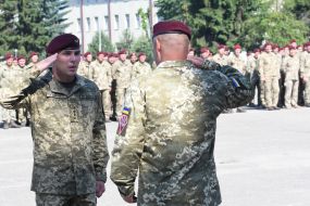Servicemen of the 80th Assault Brigade