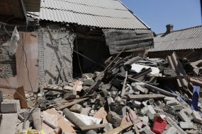 The ruined house in Marinka