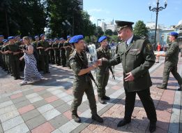 Taking the military oath