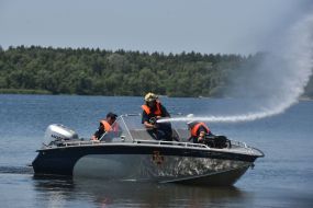Rescue operation on water