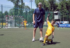 Франческо Тольдо провел тренировку с детской командой ФК "Арсенал" Харьков