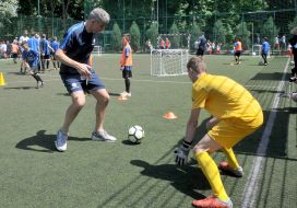 Франческо Тольдо провел тренировку с детской командой ФК "Арсенал" Харьков