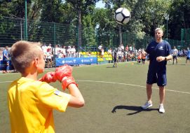 Франческо Тольдо провел тренировку с детской командой ФК "Арсенал" Харьков