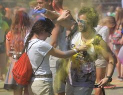 The festival of colors Holi
