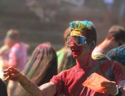 The festival of colors Holi
