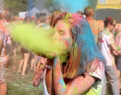 The festival of colors Holi