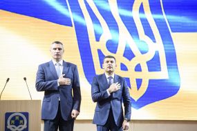 Vitali Klitschko and Vladimir Groisman