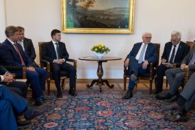 Владимир Зеленский и Франк-Вальтер Штайнмайер