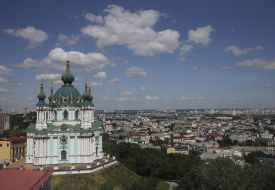 View on St. Andrew's Church and Podil