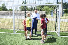 Volodymyr Groisman visited the football ground