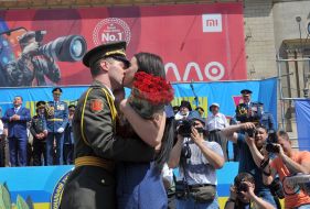 The graduation ceremony at Kharkiv National Air Force University