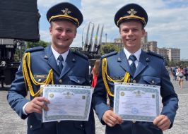 The graduation ceremony at Kharkiv National Air Force University