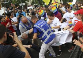 Representatives of the "Police Dialogue" lead the way