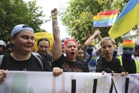 Participants in the "Equality March"
