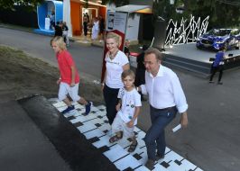 Andriy Sadovy with his wife Katerina