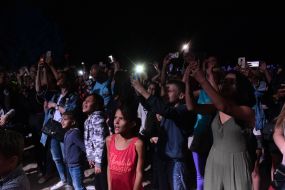 Spectators at the concert