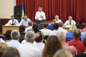 Vladimir Groysman on meeting with leaders of united communities
