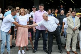 Михаил Романчук, Яна Клочкова, Станислав Медведенко и Валерий Борзов