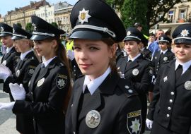 The graduation of cadets of the Lviv state University of internal Affairs