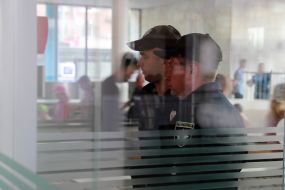 Open Metro Police Office at Lukyanovskaya Metro Station in Kiev