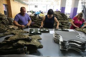 Shop for the production of body armor