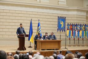 Максим Нефедов,  Андрей Богдан, Владимир Зеленский, Маркиян Мальский