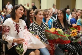 Юлия Ткач, Юлия Хавалджи (Благиня) и Оксана Ливач