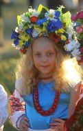 Girl in a wreath
