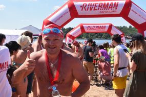 Swim across the Dnepr "Riverman"