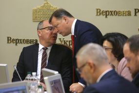 Andriy Parubiy and Oleg Lyashko