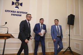 Ivan Bakanov, Yuriy Lutsenko and Roman Truba