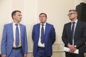 Roman Truba, Yuriy Lutsenko and Ivan Bakanov