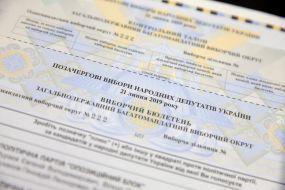 Presentation of ballots