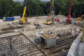 Construction work on the territory of the National Museum "memorial to victims of Holodomor"