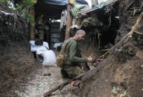 Ukrainian soldier