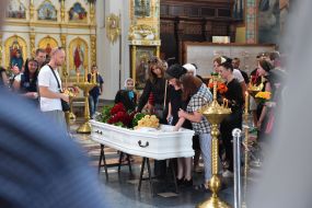 Ceremony in the Anastasia Kovalova in the Holy Protection Cathedral